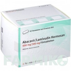 АБАКАВІР (ABACAVIR) 600 мг/300 мг таблетки 90 шт - Ламівудин, Абакавір HORMOSAN PHARMA