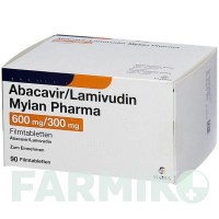 АБАКАВИР (ABACAVIR) 600 мг/300 мг таблетки 90 шт - Ламивудин, Абакавир VIATRIS