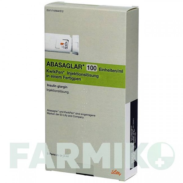 АБАСАГЛАР (ABASAGLAR) 100 ОД/мл розчин 5x3 мл - Інсулін гларгін EMRA-MED