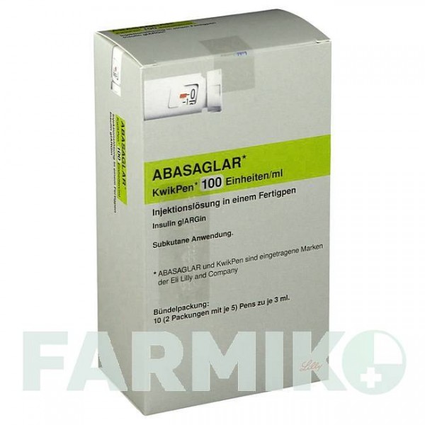 АБАСАГЛАР (ABASAGLAR) 100 ЕД/мл раствор 10x3 мл - Инсулин гларгин KOHLPHARMA