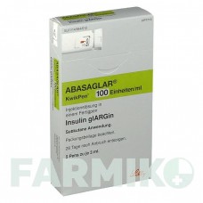 АБАСАГЛАР (ABASAGLAR) 100 ЕД/мл раствор 5x3 мл - Инсулин гларгин LILLY