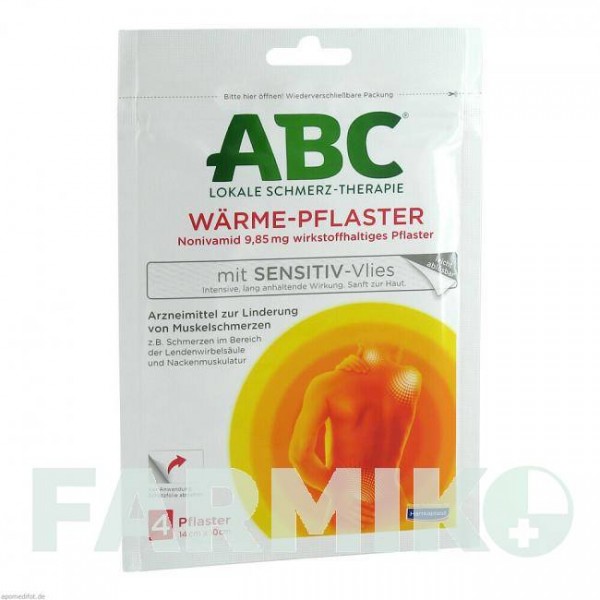 АБЦ (ABC) 10 х 14 см пластырь 4 шт - Нонивамид BEIERSDORF