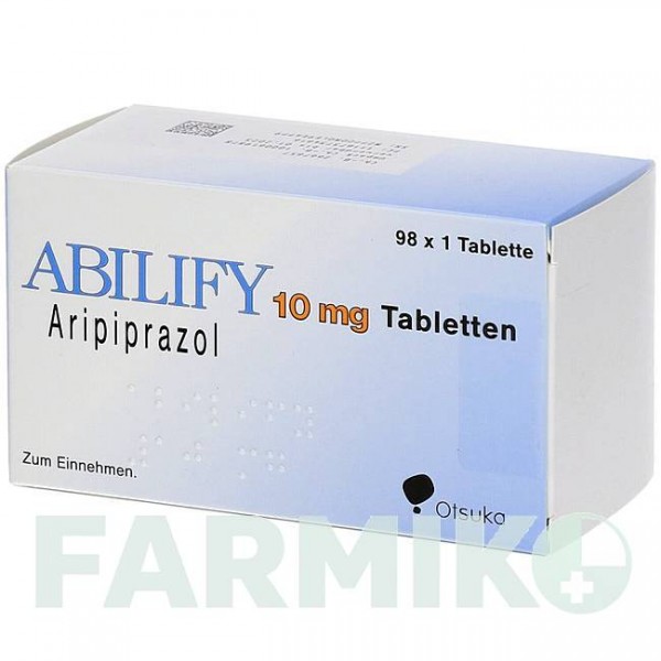 АБІЛІФАЙ (ABILIFY) 10 мг таблетки 98 шт - Арипіпразол ALLOMEDIC