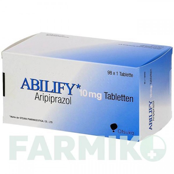 АБИЛИФАЙ (ABILIFY) 10 мг таблетки 98 шт - Арипипразол EMRA-MED