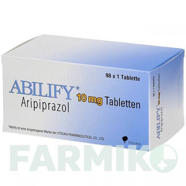 АБІЛІФАЙ (ABILIFY) 10 мг таблетки 98 шт - Арипіпразол MEDICOPHARM