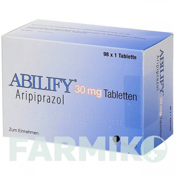 АБИЛИФАЙ (ABILIFY) 30 мг таблетки 98 шт - Арипипразол ABACUS MEDICINE