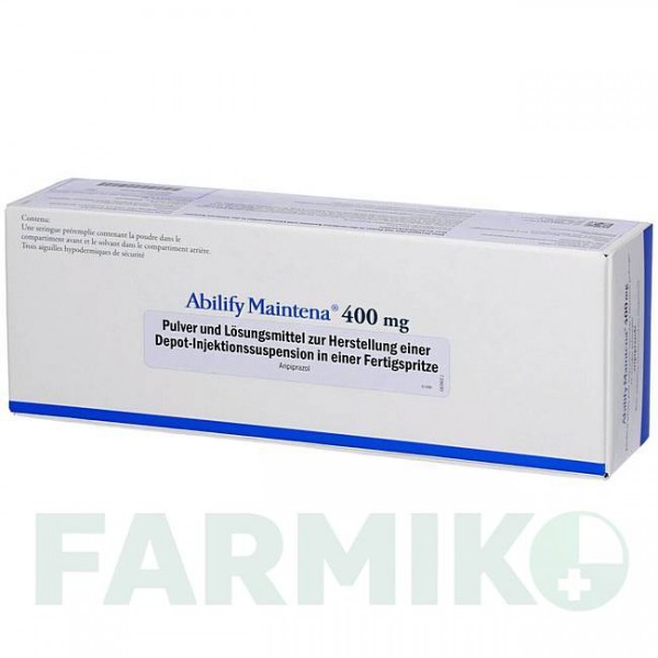 АБИЛИФАЙ (ABILIFY) 400 мг шприци 1 шт - Арипипразол PARANOVA PACK