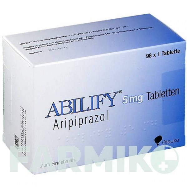 АБИЛИФАЙ (ABILIFY) 5 мг таблетки 98 шт - Арипипразол ABACUS MEDICINE
