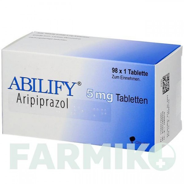 АБИЛИФАЙ (ABILIFY) 5 мг таблетки 98 шт - Арипипразол ACA MULLER-ADAG PHARMA