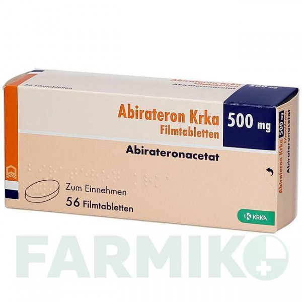 АБИРАТЕРОН (ABIRATERON) 500 мг таблетки 56 шт - Абиратерон 123 ACURAE PHARMA