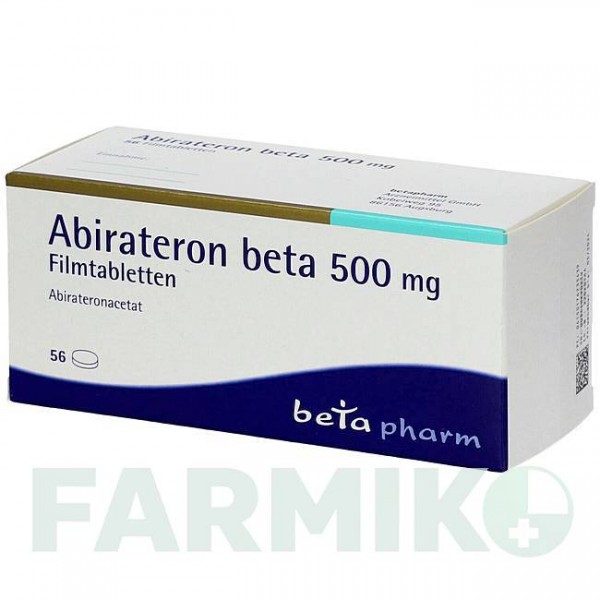 АБИРАТЕРОН (ABIRATERON) 500 мг таблетки 56 шт - Абиратерон BETAPHARM