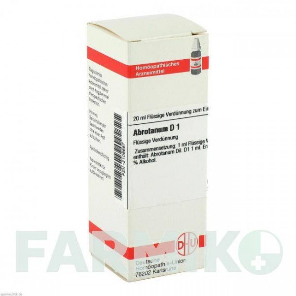 АБРОТАНУМ (ABROTANUM) D 1 раствор 20 мл - Гомеопатия DHU