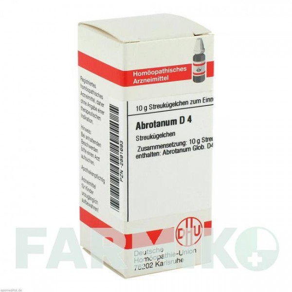 АБРОТАНУМ (ABROTANUM) D 4 глобули 10 г - Гомеопатия DHU
