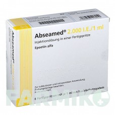 АБСАМЕД (ABSEAMED) 2000 МО/1 мл розчин 6x1 мл - Еритропоетин MEDICE PUTTER