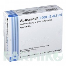 АБСАМЕД (ABSEAMED) 3000 МО/0,3 мл розчин 6x0,3 мл - Еритропоетин MEDICE PUTTER