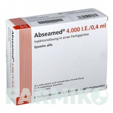 АБСАМЕД (ABSEAMED) 4000 МО/0,4 мл розчин 6x0,4 мл - Еритропоетин MEDICE PUTTER