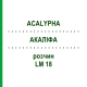 АКАЛИФА (ACALYPHA) LM 18 раствор 10 мл - Гомеопатия ARCANA DR.SEWERIN