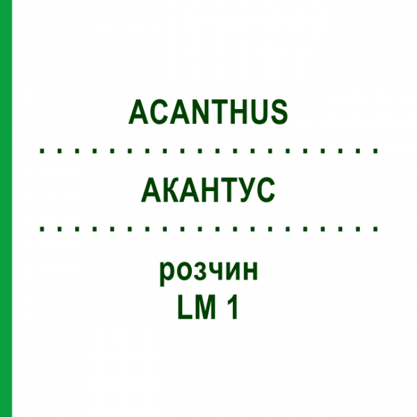АКАНТУС (ACANTHUS) LM 1 раствор 10 мл - Гомеопатия ARCANA DR.SEWERIN