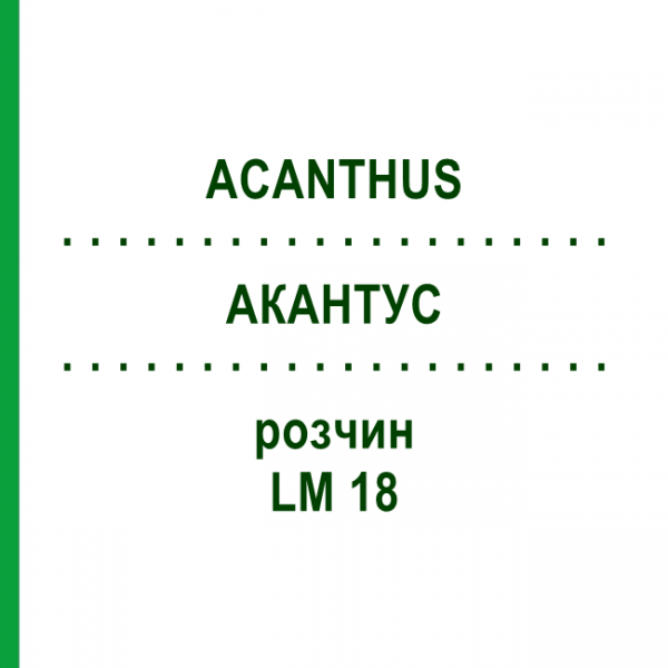 АКАНТУС (ACANTHUS) LM 18 раствор 10 мл - Гомеопатия ARCANA DR.SEWERIN