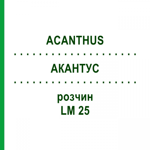 АКАНТУС (ACANTHUS) LM 25 раствор 10 мл - Гомеопатия ARCANA DR.SEWERIN