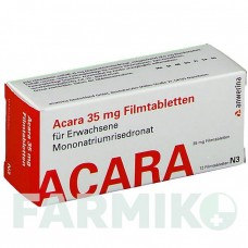 АКАРА (ACARA) 35 мг таблетки 12 шт - Ризедроновая кислота ANWERINA