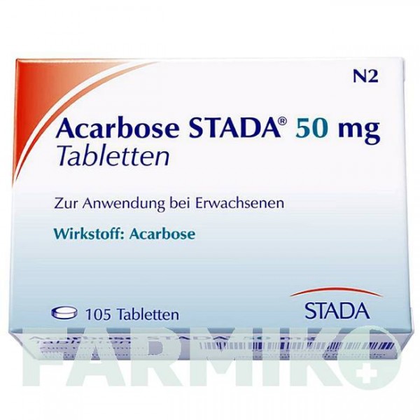 АКАРБОЗА (ACARBOSE) 50 мг таблетки 105 шт - Акарбоза STADAPHARM