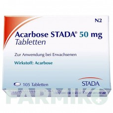 АКАРБОЗА (ACARBOSE) 50 мг таблетки 200 шт - Акарбоза STADAPHARM