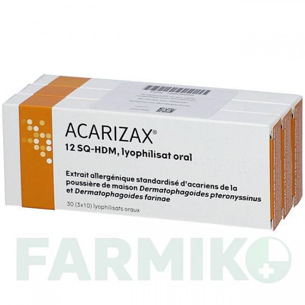 АКАРИЗАКС (ACARIZAX) 12 таблетки 90 шт - Кліщі домашнього пилу KOHLPHARMA