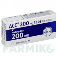 АЦЦ (ACC) 200 таблетки 20 шт - Ацетилцистеин HEXAL