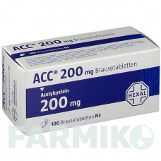АЦЦ (ACC) 200 таблетки 100 шт - Ацетилцистеин HEXAL