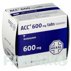АЦЦ (ACC) 600 таблетки 100 шт - Ацетилцистеин HEXAL
