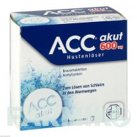 АЦЦ (ACC) 600 таблетки 40 шт - Ацетилцистеин HEXAL