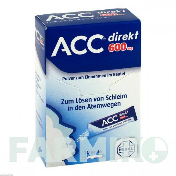 АЦЦ (ACC) 600 мг порошок 10 шт - Ацетилцистеин HEXAL