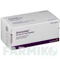 АЦЕРКОМП (ACERCOMP) таблетки 100 шт - Лизиноприл, Гидрохлоротиазид ATNAHS PHARMA