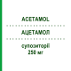 АЦЕТАМОЛ (ACETAMOL) для детей 250 мг суппозитории 10 шт - Парацетамол ABIOGEN PHARMA