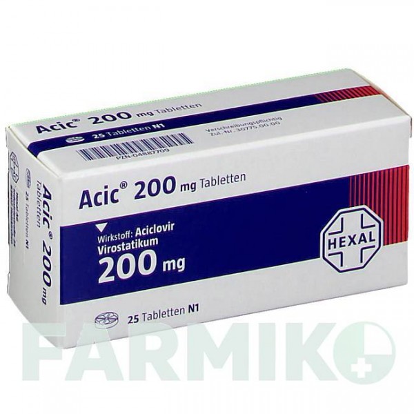 АЦИК (ACIC) 200 таблетки 25 шт - Ацикловир HEXAL