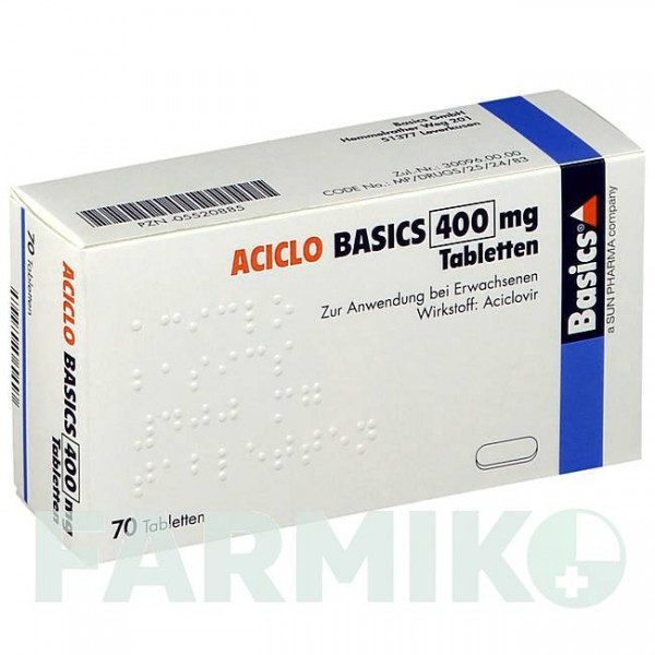 АЦИКЛО (ACICLO) 400 мг таблетки 70 шт - Ацикловир BASICS