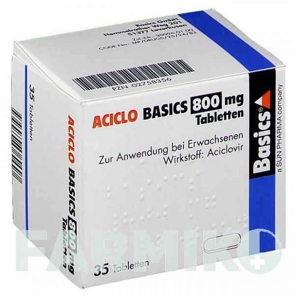 АЦИКЛО (ACICLO) 800 мг таблетки 35 шт - Ацикловир BASICS