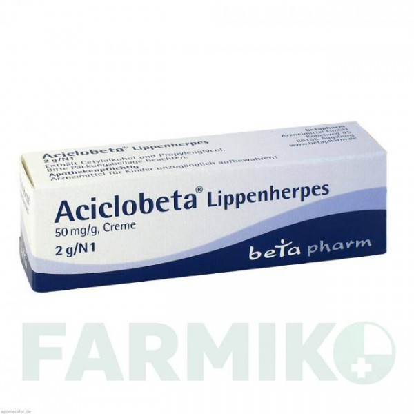 АЦИКЛОБЕТА (ACICLOBETA) крем 2 г - Ацикловір BETAPHARM