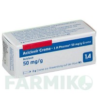 АЦИКЛОВІР (ACICLOVIR) крем 2 г - Ацикловір 1 A PHARMA