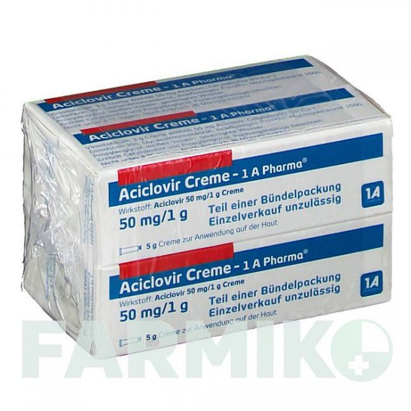 АЦИКЛОВИР (ACICLOVIR) крем 20 г - Ацикловир 1 A PHARMA