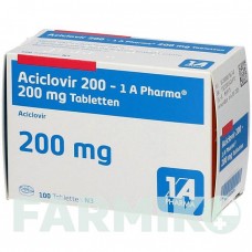 АЦИКЛОВИР (ACICLOVIR) 200 мг таблетки 100 шт - Ацикловир 1 A PHARMA