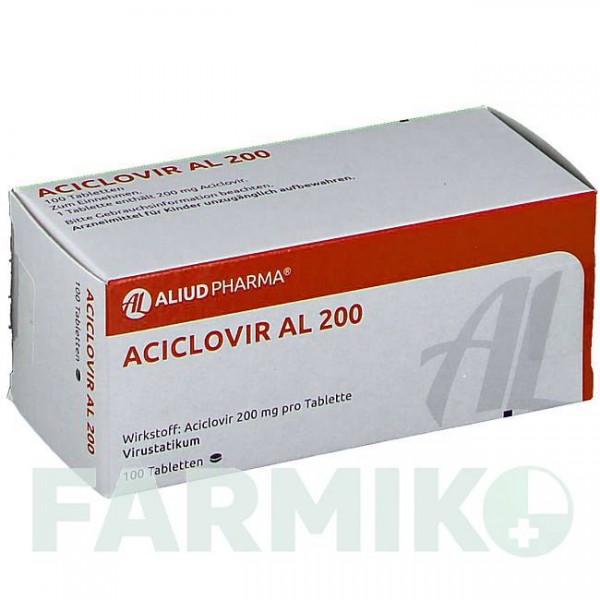 АЦИКЛОВИР (ACICLOVIR) 200 мг таблетки 100 шт - Ацикловир ALIUD PHARMA