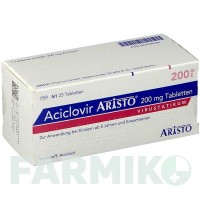 АЦИКЛОВИР (ACICLOVIR) 200 мг таблетки 25 шт - Ацикловир ARISTO PHARMA