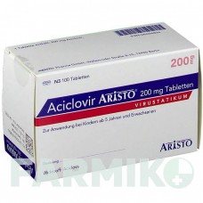 АЦИКЛОВІР (ACICLOVIR) 200 мг таблетки 100 шт - Ацикловір ARISTO PHARMA