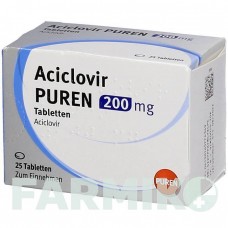 АЦИКЛОВІР (ACICLOVIR) 200 мг таблетки 25 шт - Ацикловір PUREN PHARMA