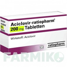 АЦИКЛОВІР (ACICLOVIR) 200 мг таблетки 100 шт - Ацикловір RATIOPHARM