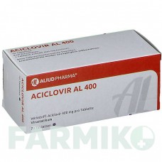 АЦИКЛОВИР (ACICLOVIR) 400 мг таблетки 70 шт - Ацикловир ALIUD PHARMA