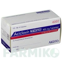 АЦИКЛОВІР (ACICLOVIR) 400 мг таблетки 70 шт - Ацикловір ARISTO PHARMA