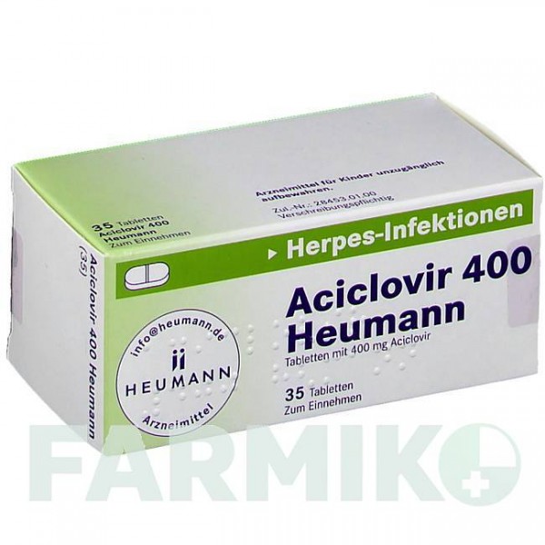 АЦИКЛОВИР (ACICLOVIR) 400 мг таблетки 35 шт - Ацикловир HEUMANN PHARMA
